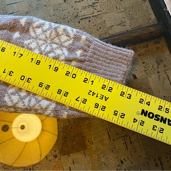 vintage montana woolen shop grandma cardigan fair isle cable knit made in usa. - Picture 13 of 13